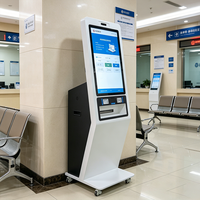 Terminal de Autoservicio Comercial con Reconocimiento Facial, Escáner QR e Impresora Térmica de Alta Resistencia para Pago de Boletos