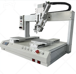 Machine automatique de coulée de colle à double liquide (résine AB/époxy) avec proportionnement, mélange, agitation et chauffage automatiques - Product Image 2