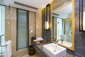 Ensemble de lit de chambre d'hôtel moderne en bois de luxe Alila Angi Resort avec design à panneaux pour appartement et <span class=keywords><strong>salon</strong></span> - Product Image 4