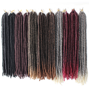 Tresses synthétiques Faux Locs, cheveux raides doux, dreadlocks, cheveux au crochet Goddess pour femmes - Product Image 4