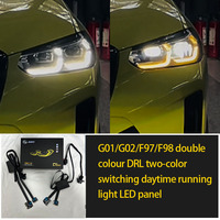 J ONE est adapté pour BMW X3 X3M G01 G08 X4 X4M G02 F97 F98 LCI jaune et blanc bicolore feux diurnes DRL