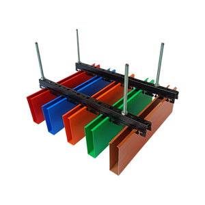 Tấm Vách Ngăn Nhôm Đục Lỗ Bằng Gỗ Tấm Trần Tấm Trần Giả Thiết Kế Trần Hình Chữ U Bằng Nhôm Kim Loại Tấm Trần Tuyến Tính - Product Image 3