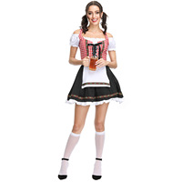 Costume de femme de chambre française sexy et épicée, médiéval et Renaissance, pour femme, grande taille, déguisement de fête, festival de la bière