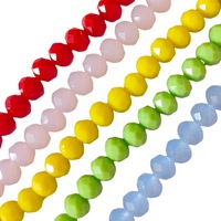 Perles en verre cristal facettées rondes opaques de couleur unie en gros pour la fabrication de bijoux 2mm 3mm 4mm 6mm 8mm 10mm Artisanat DIY