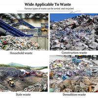 Équipement économique de recyclage des déchets de déchiquetage, machine de tri et de recyclage des déchets usagés, usine de tri des déchets de déchiquetage