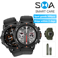 SMA G6 Active 2 Sport Smart Watch Fitness Tracker untuk Android dan iPhone, 44mm, Baterai 15 Hari, Tahan Air, Peta GPS