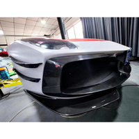 Kit de Carrocería Completo de Fibra de Carbono Seca Challenge EVO para Ferrari 488, Faldones Laterales y Alerón - Excelente Calidad, Buen Ajuste, Fácil Instalación