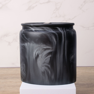 काले संगमरमर नज़र राल 5pcs गृह सजावट बाथरूम सामान सेट स्नान सेट साबुन औषधि और टूथब्रश धारक - Product Image 5