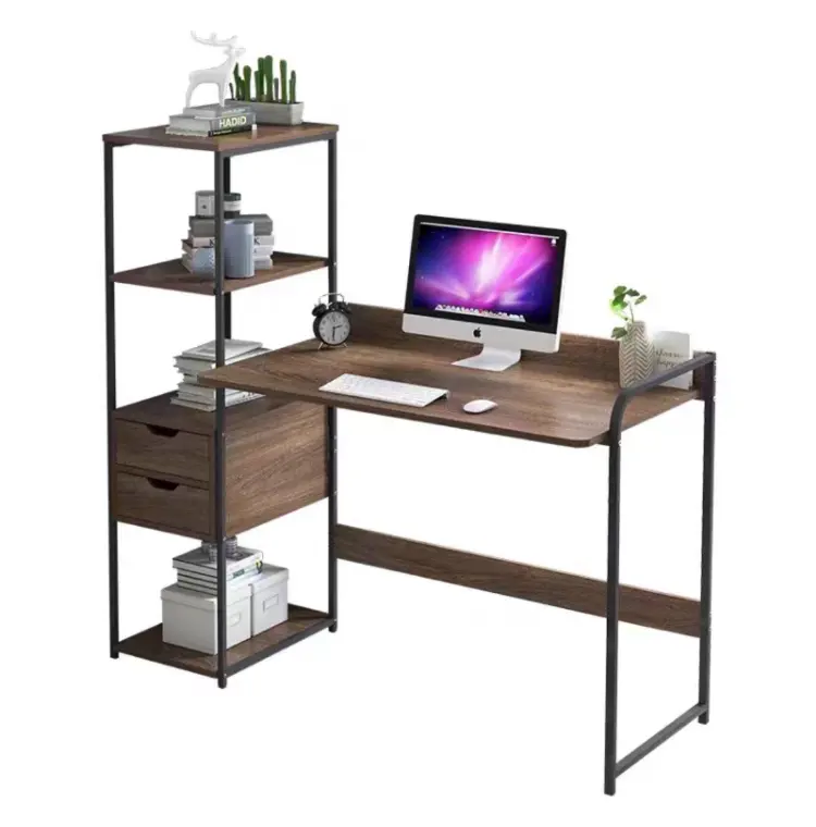 Современный простой деревянный стол в новом стиле, подвижный игровой ноутбук для дома и офиса, настольный компьютерный стол с выдвижным ящиком