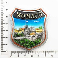Aimants de réfrigérateur sur le thème de Style Monaco personnalisé coloré cadeau de voyage décor Souvenirs de repère aimants de réfrigérateur en résine UV