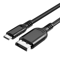 Câble adaptateur USB-C mâle vers DP1.4 8K 4K 60Hz en nylon tressé durable de 1,5 m et 1,8 m, personnalisable en gros
