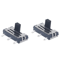 Interrupteur coulissant horizontal, Micro commutateur à 12 broches, on/off, 1 paire