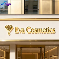 Enseigne publicitaire/de décoration murale 3D rétroéclairée en acier inoxydable avec logo personnalisé, LED, transformateur IP65, télécommande, pour la maison, mariage