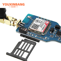 Modul USB ke GSM Quad-band GSM GPRS SIM800C, modul perpesanan SMS Bluetooth nirkabel dengan antena