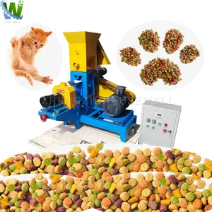 Máquina extrusora de pellets flotante seca para comida de perros pequeños de gran oferta en Sudáfrica