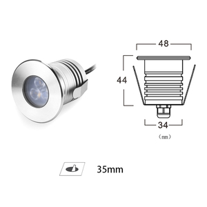 Đèn <span class=keywords><strong>LED</strong></span> 3W IP68 Chống Nước Dưới Nước Đài Phun Nước Thác Nước Ao Đèn Trang Trí Phòng Xông Hơi Spa Đèn Hồ Bơi DC12V <span class=keywords><strong>24V</strong></span> - Product Image 3