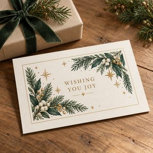 Biglietto di <span class=keywords><strong>Auguri</strong></span> Floreale Agrumato per Capodanno, Biglietto di <span class=keywords><strong>Auguri</strong></span> Botanico Personalizzato Stampato, Eleganti Biglietti di <span class=keywords><strong>Auguri</strong></span> per Capodanno per <span class=keywords><strong>Auguri</strong></span> Aziendali <span class=keywords><strong>e</strong></span> Festivi - Product Image 4