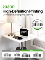 Imprimante d'étiquettes thermiques Y12PRO 203 DPI, mini machine d'étiquetage portable intelligente avec indicateur, en stock