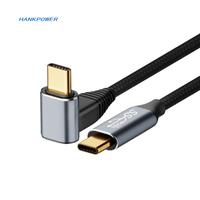 100W PD de carga rápida 5A 90 grados USB tipo C macho a macho Cable para Samsung Tablet Computer cargador de USB-C