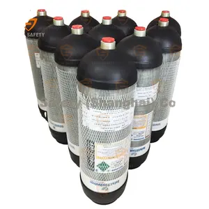 CE Wholesale Scuba Tank Carbon 9l Carbon Fiber 4500 Psi Air Tank Pcp Tank Carbon Fiber Cylinder