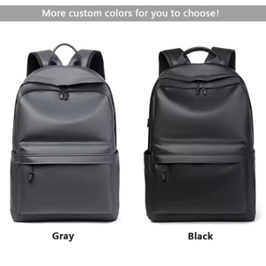 Custom New Designer Unisex Durable Travel Waterproof PU Leather Zipper Portable School Bag Business Casual Sports Students - Product Image 2