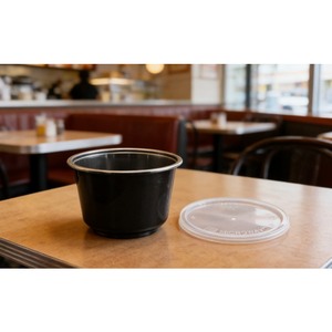 Trendy 16oz Black PP Frosted Bowl 500ml Disposable Takeaway Container for Light Food and Internet Celebrity Dessert - Product Image 4