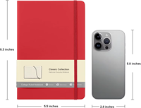 Carnet de notes A5 à couverture rigide en cuir PU, ligné, pour étudiants, cadeau avec logo personnalisé