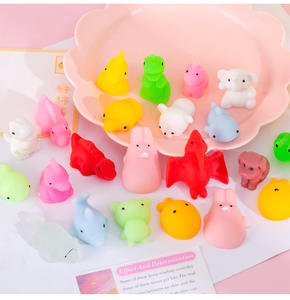 ของเล่นบีบคลายเครียด น่ารัก นุ่มนิ่ม รูปสัตว์ ของเล่นบีบเล่นสำหรับเด็ก บรรจุในถุง OPP ของเล่นเด็ก - Product Image 2