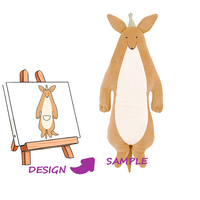 Porte-clés en peluche personnalisé avec doublure en maille de nylon longue et design brodé - Super doux pour les enfants