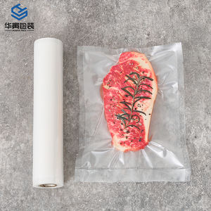 Sac à rouleau de scellant sous vide apparent gaufrage sac de scellage en plastique micro-ondable pour le stockage des aliments sandwich macaroni aux fruits Best-seller - Product Image 1