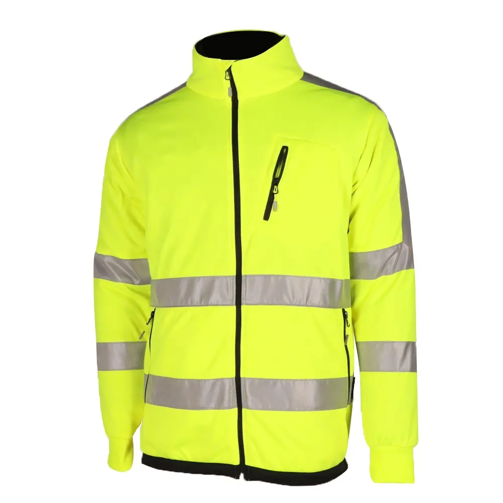 Chaqueta de seguridad para el trabajo ropa de trabajo alta visibilidad tela cómoda chaqueta de trabajo reflectante ropa de trabajo