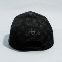 Nueva Gorra de Béisbol de Lujo de 5 Paneles, Personalizada con Logotipo Bordado Cruzado, Diseño Completo en Gamuza, Visera Curva con Pedrería