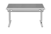 Table de jeu pour ordinateur de course personnalisée de grande taille avec éclairage RVB pour le bureau à domicile, bureau de jeu avec LED