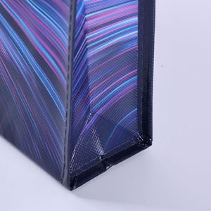 กระเป๋าหิ้วแบบหนาพิเศษ รีไซเคิลได้ พกพาสะดวก สำหรับซื้อของชำ ร้านค้าบูติก ปี 2025 ผลิตจากวัสดุ PP ทอแบบอัลตราโซนิก สีเขียว เป็นมิตรกับสิ่งแวดล้อม - Product Image 3