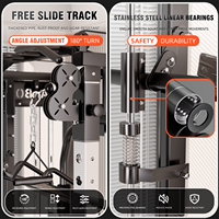 Machine Smith tout-en-un pour la maison, équipement de fitness multifonctionnel avec banc de musculation et crossover à câbles
