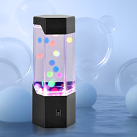 Individuelle Werbe-Tischlampe mit Quallen-Design, Wasserball, Neuartiges Geschenk für Kinder, Büro und Raumdekoration, DC-Betrieb, Kunststoff