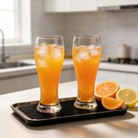 Verre à bière de blé transparent 400 ml, verre Pilsner classique, gobelet pour bar, maison, fête, boisson, jus, verrerie