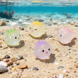 Nuovi Charm in Resina 3D a Tema Corallo e Oceano, Amici del <span class=keywords><strong>Mare</strong></span>, Pesce Puffer Fugu Luminoso, per Custodie, Vendita all'Ingrosso - Product Image 4