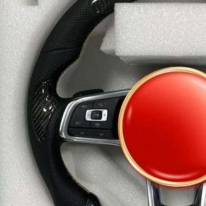 Volante de Fibra de Carbono para Volkswagen VW Polo Golf <span class=keywords><strong>R</strong></span> 6 7 8 MK6 MK7 GTi <span class=keywords><strong>Passat</strong></span> <span class=keywords><strong>B7</strong></span> B8 Jetta Gti Mk7 Gts Gtd Gte <span class=keywords><strong>R</strong></span>-<span class=keywords><strong>line</strong></span> Golf7 - Product Image 2