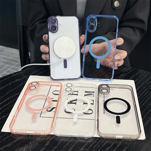 New Arrival <b>Camera</b> Glass Lens <b>Protector</b> Transparent Magnetic Wireless Charging Phone Cover case for <b>iphone</b> 15 <b>Pro</b> <b>Max</b> <b>14</b> 13 1211 - Product Image 2