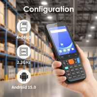 TA21 Android 15 2D Bluetooth Barcode PDA Scanner Perangkat Genggam Data 4GB / 64GB Penyimpanan Ideal untuk Gudang Pengiriman Cepat