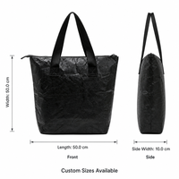 Sac fourre-tout Tyvek réutilisable, imperméable, écologique et recyclable, avec impression de logo personnalisé, haute qualité, prix usine de gros, longueur manche
