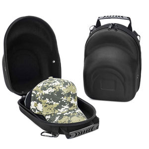 กล่องใส่หมวกหมวกเบสบอลแข็งกล่องเก็บของสำหรับเดินทางสีดำเทา - Product Image 1