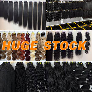 批发柬埔寨原生发层整齐的人发供应商秘鲁发松散波浪束，原生巴西人发束 - Product Image 5