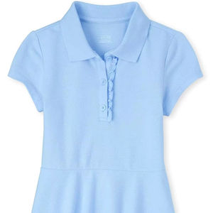 Vestido Polo de manga corta con volantes para niñas de la tela de punto Children's Place - Product Image 1