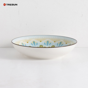 ชุดจานพิมพ์ลายดอกไม้18ชิ้นงานตามสั่งชุดจานเซรามิกลายพอร์ซเลนสำหรับอาหารค่ำแบบชนบท - Product Image 2