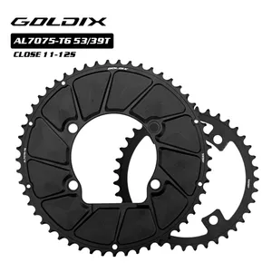 GOLDIX 110BCD 2X 双链环 AERO 链轮，适用于 SHI。 DURA-ACE R9200 ULTEGRA R8100 105 R7100 11S 12S 4 <span class=keywords><strong>BOLT</strong></span> 自行车齿盘 - Product Image 3