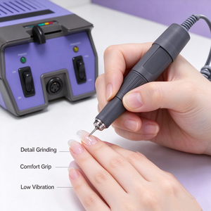 35000 RPM <b>Nail</b> Drill Machine Electric Manicure Pedicure Grinder with Handpiece Rotary <b>Polishing</b> Tool for Salon - Product Image 2