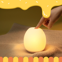Eiförmige Niedliche Silikon-Tischlampe LED-Nachtlicht für Kinderzimmer Geschenk Schlaf-Nachtlampe für Kinder