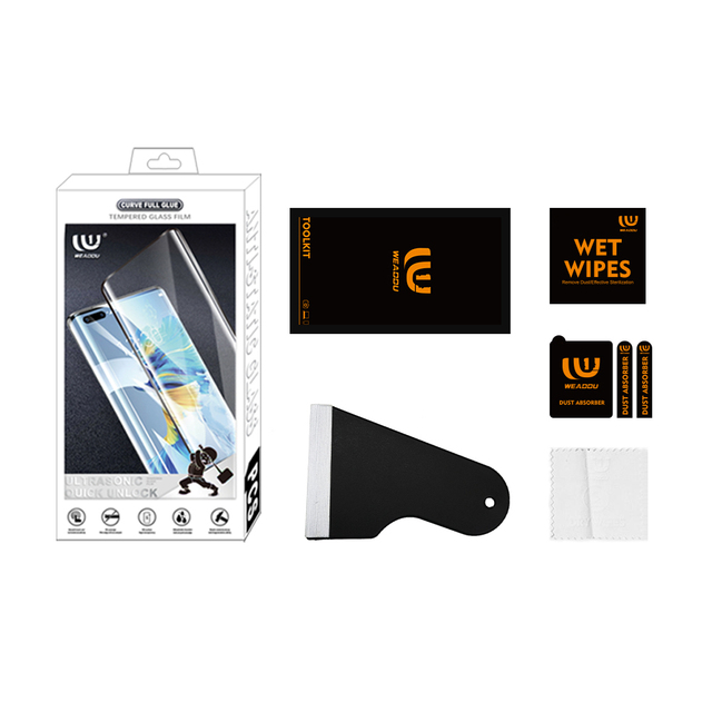 Easy to Install Full Glue Tempered Glass Screen Protector Kit for Samsung S21 S22 S23 S24 S25 Ultra Screen Protector